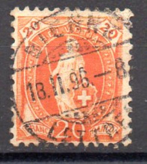 Suiza Año 1894 Nº Zumstein 66D (o)